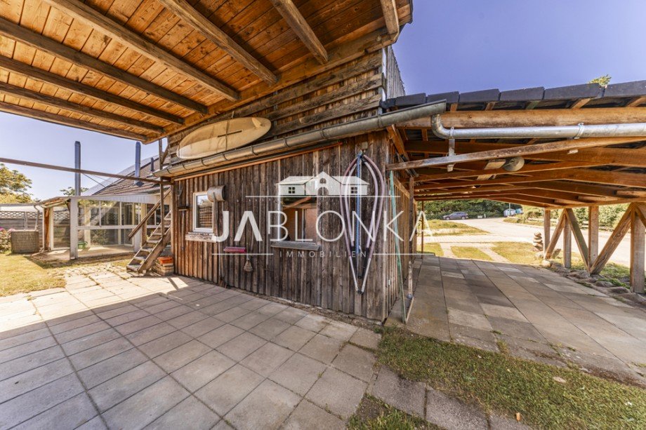 Carport Doppelhaush�lfte Brunsmark