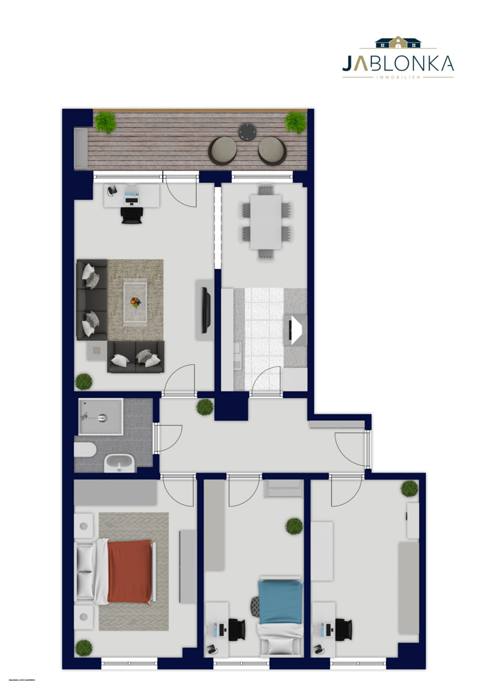 Grundriss Erdgeschosswohnung M�lln