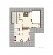 Grundriss OG Luxuri�se Architektenvilla - Courtagefrei f�r K�ufer