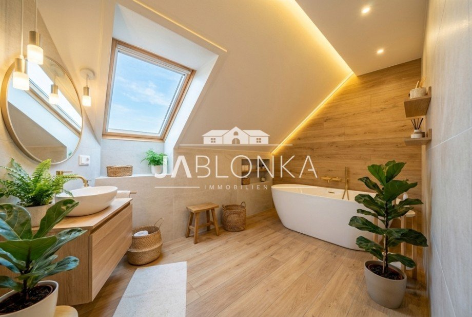 Badezimmer OG (digital renoviert) Einfamilienhaus Bad Oldesloe / Am Poggensee