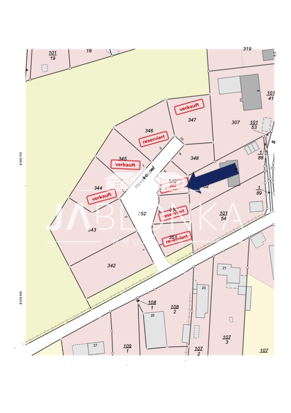 Grundst�ck 8 �bersichtsplan Wohngrundst�ck Lehmrade