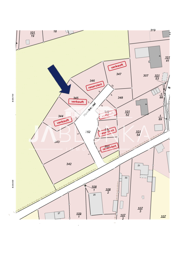 Grundst�ck 4 �bersichtsplan Wohngrundst�ck Lehmrade