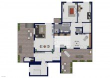 Grundriss Penthouse Panorama Penthouse mit zwei Dachterrassen in UKE N�he - Courtagefrei f�r K�ufer
