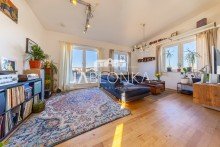 Wohnzimmer Panorama Penthouse mit zwei Dachterrassen in UKE N�he - Courtagefrei f�r K�ufer
