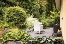 Terrasse Moderner Bungalow mit liebevollem Garten - Courtagefrei f�r K�ufer