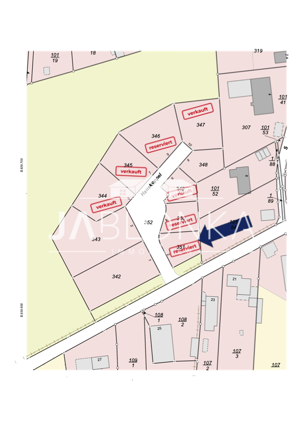Grundst�ck 10 �bersichtsplan Wohngrundst�ck Lehmrade