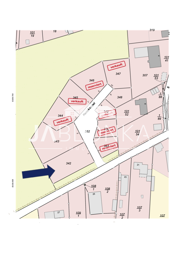 Grundst�ck 1 �bersichtsplan Wohngrundst�ck Lehmrade