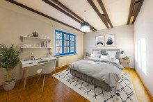 Schlafzimmer OG (digital renoviert)  Bullerb� Feeling  in traumhafter Feldrandlage - Courtagefrei f�r K�ufer
