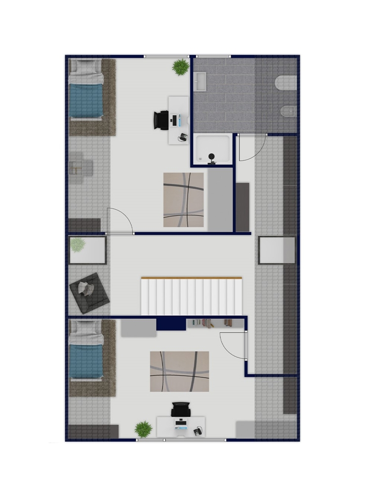 Grundriss OG Einfamilienhaus Hamburg