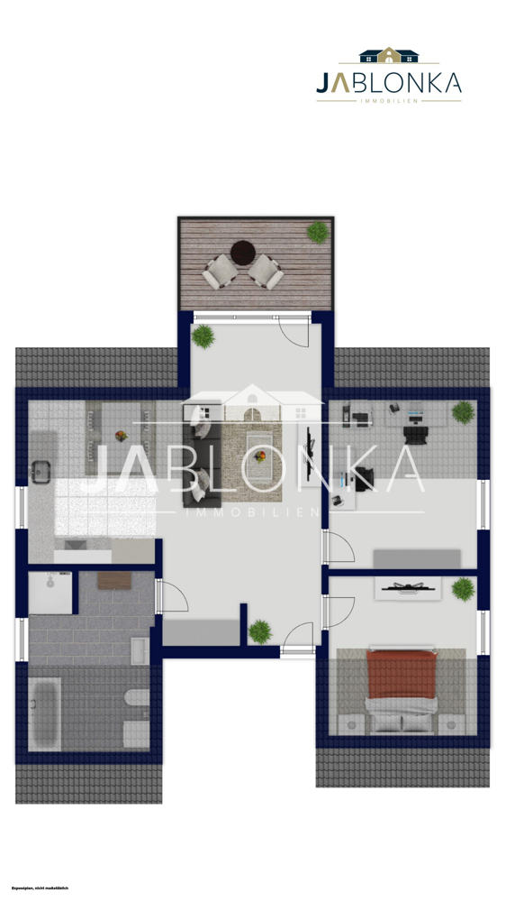 Grundriss Dachgeschosswohnung M�lln