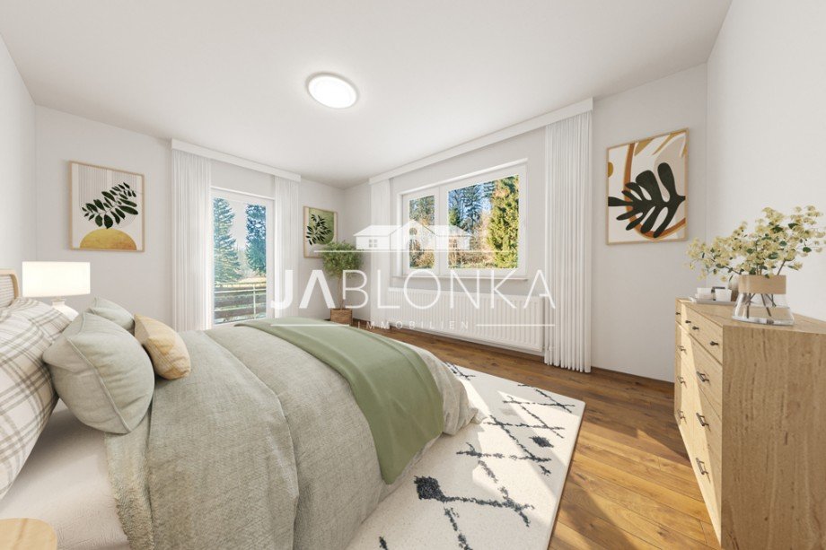 Schlafzimmer im EG (digital renoviert) Einfamilienhaus Hamfelde