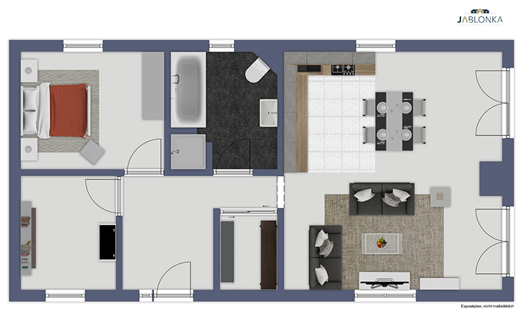Grundriss EG Einfamilienhaus Gudow