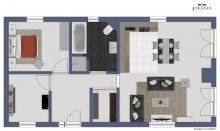 Grundriss EG Liebevoller Bungalow mit skandinavischem Flair - Courtagefrei f�r K�ufer