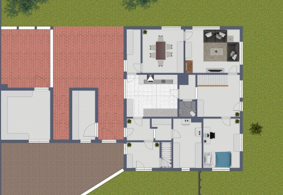 Grundriss EG Bauernhaus Breitenfelde