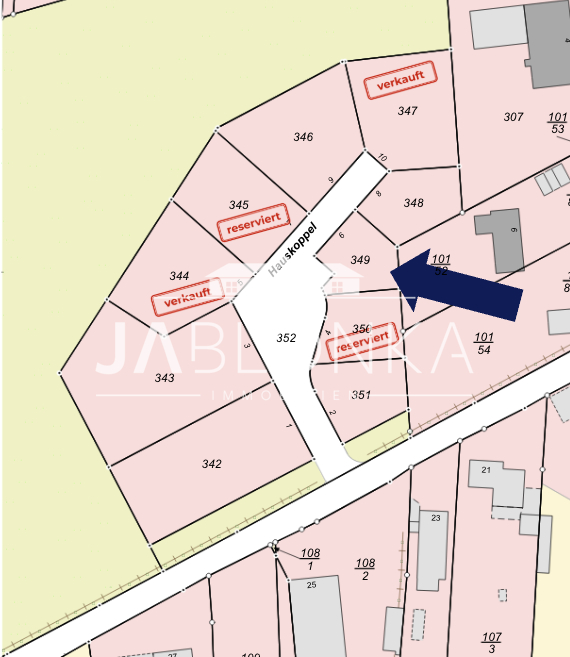 Grundst�ck 8 �bersichtsplan Wohngrundst�ck Lehmrade