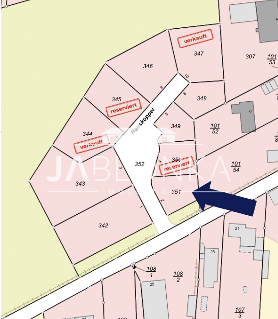 Grundst�ck 10 �bersichtsplan Wohngrundst�ck Lehmrade