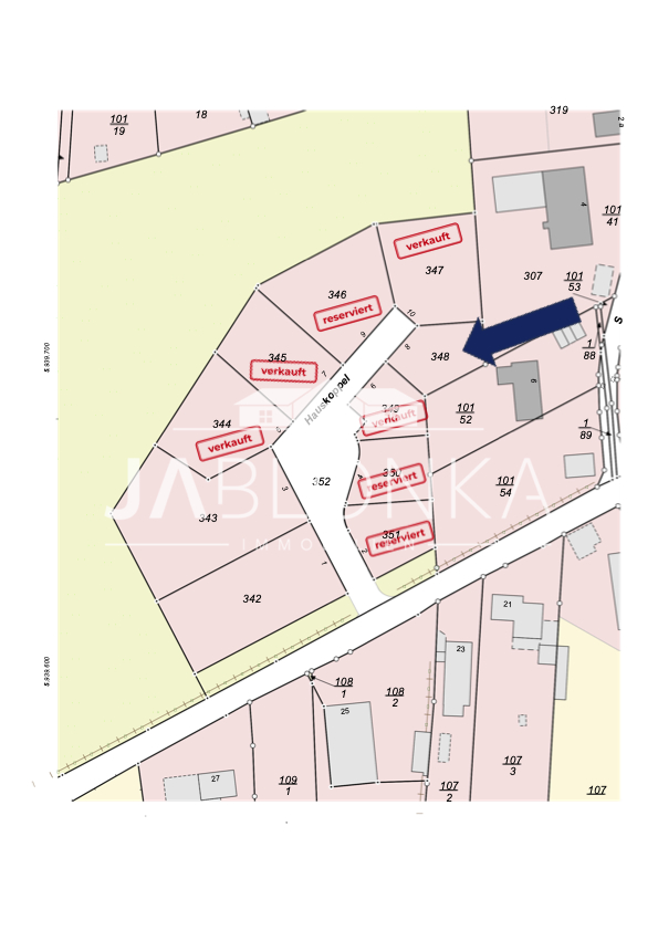 Grundst�ck 7 �bersichtsplan Wohngrundst�ck Lehmrade