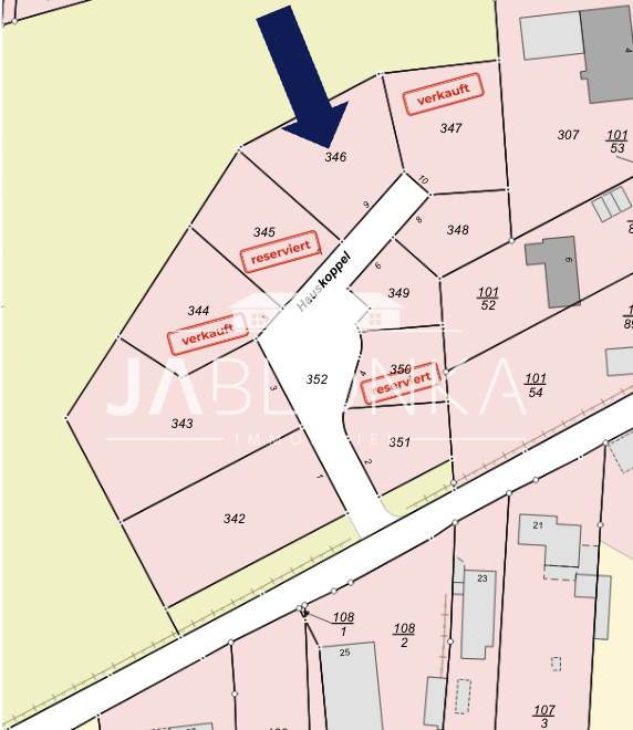Grundst�ck 5 �bersichtsplan Wohngrundst�ck Lehmrade