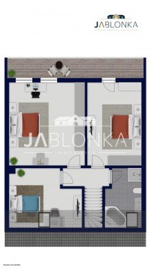Grundriss OG Stilvolles Mittelreihenhaus mit Gartenidylle - Courtagefrei f�r K�ufer