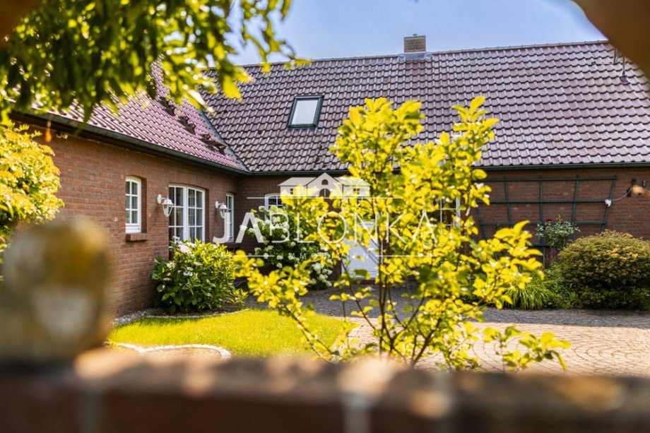Blick auf die Terrasse Einfamilienhaus Uelitz