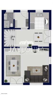 Grundriss EG Stilvolle Doppelhaush�lfte mit Weitblick - Courtagefrei f�r K�ufer