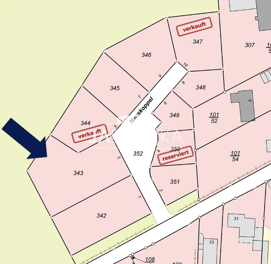 Grundst�ck 2 �bersichtsplan Wohngrundst�ck Lehmrade