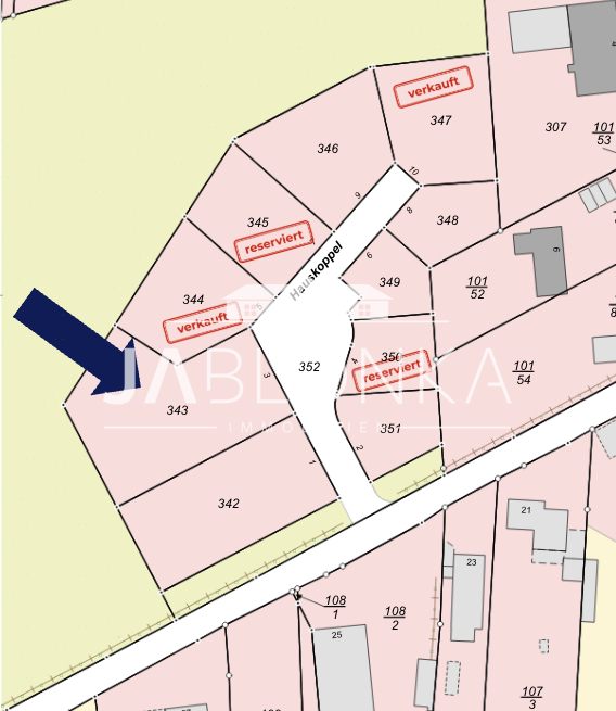 Grundst�ck 2 �bersichtsplan Wohngrundst�ck Lehmrade