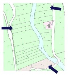 Flurkarte Idyllische Grundst�cke in Wasserlage - Courtagefrei f�r die K�ufer