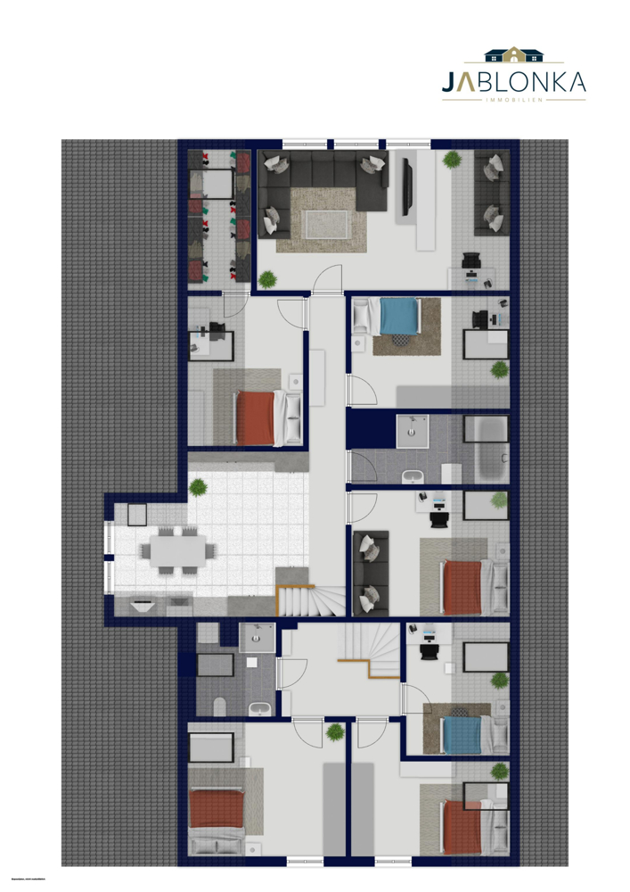 Grundriss OG Mehrfamilienhaus Gammelin