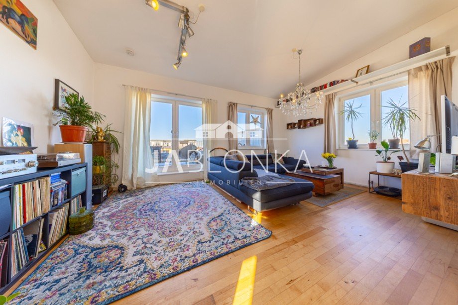 Wohnzimmer Penthousewohnung Hamburg Eppendorf / Lokstedt