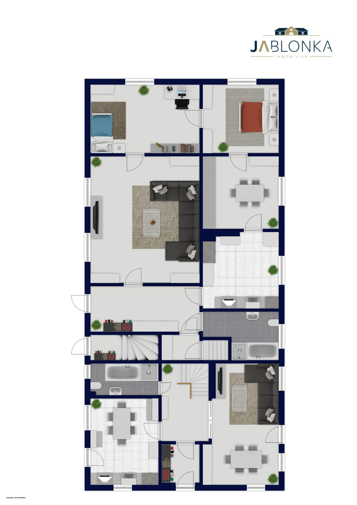 Grundriss EG Mehrfamilienhaus Gammelin
