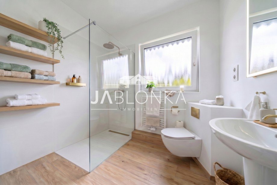 Badezimmer (digital saniert) Bungalow Brunsmark