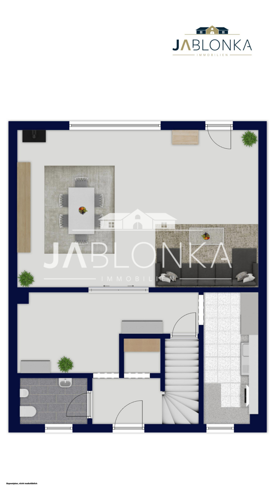 Grundriss EG Reihenmittelhaus Schnakenbek