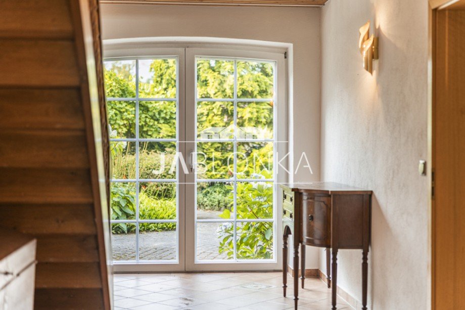 Blick auf die Terrasse Einfamilienhaus Uelitz
