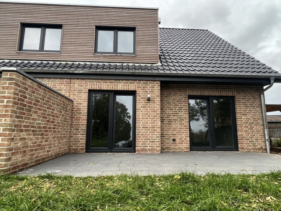 Terrasse Doppelhaush�lfte Lehmrade