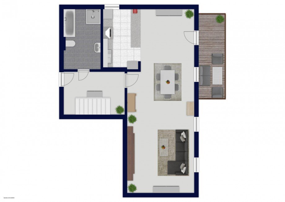Grundriss Maisonettewohnung Neuhof / Zarrentin