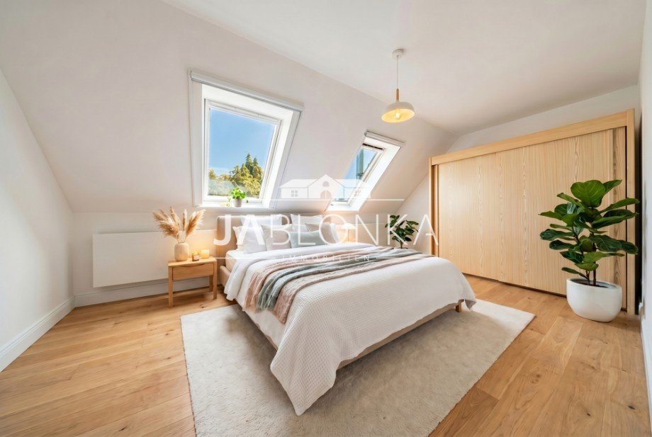 Schlafzimmer (digital renoviert) Doppelhaush�lfte Brunsmark