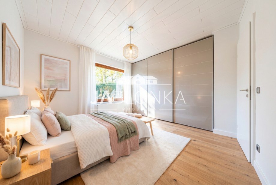 Schlafzimmer (digital saniert) Bungalow Brunsmark