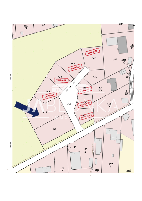 Grundst�ck 2 �bersichtsplan Wohngrundst�ck Lehmrade