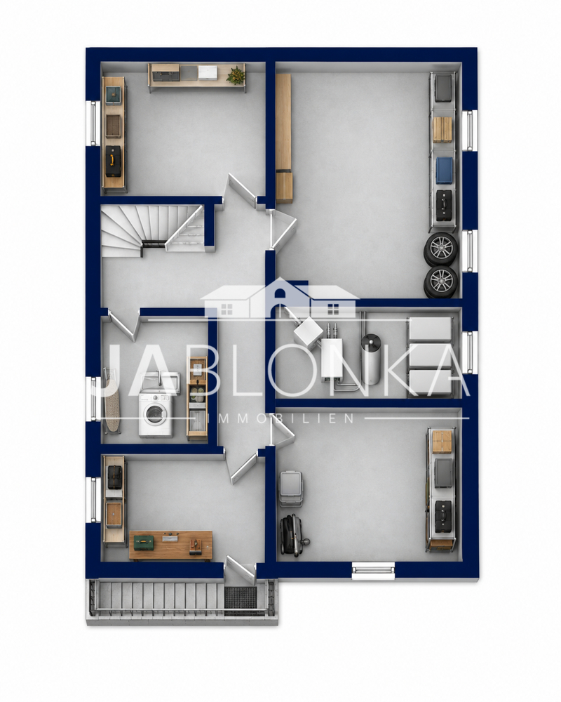 Grundriss UG Einfamilienhaus Hamburg