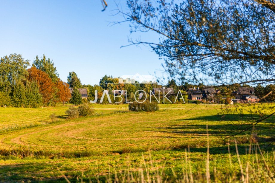 Blick von der Stra�e aufs Baugebiet Wohngrundst�ck Lehmrade