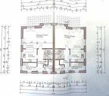Grundriss EG Neubau, Erstbezug: Niedrigenergie-DHH in toller Lage