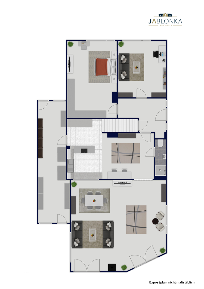 Grundriss EG Einfamilienhaus Hamburg