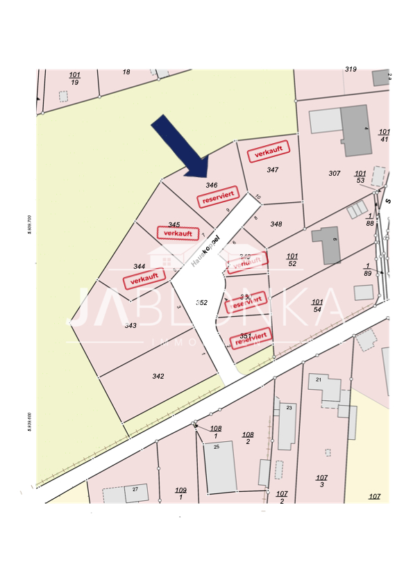 Grundst�ck 5 �bersichtsplan Wohngrundst�ck Lehmrade